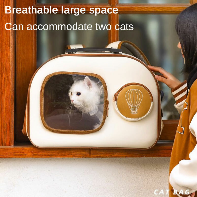 Portátil Pet Trolley Bag, Cardan destacável, bagagem de grande capacidade, viagem do cão, espaço respirável, cápsula Mala, saco do gato