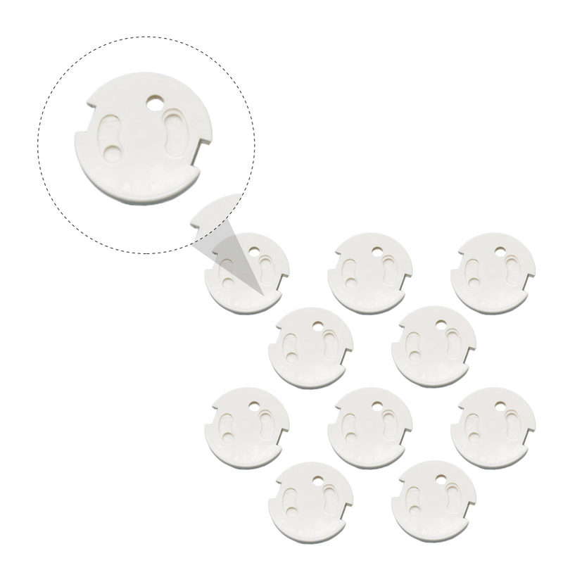 10pcs Outlet Covers Child Proof Socket Protectors for French Socket Keep Your Kids Safe from Electrical Hazards