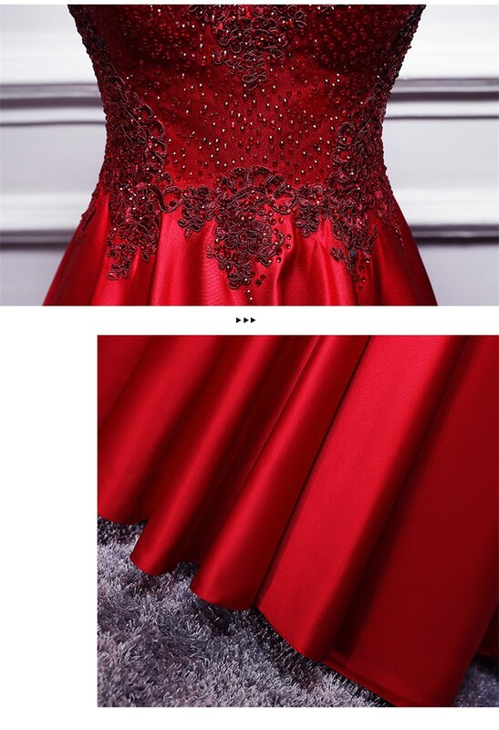Vintage Style Evening Dress Fashion Beaded V-Neck Lacing Waist Slim Fit Dress Romantic Tulle Banquet Adult Gift