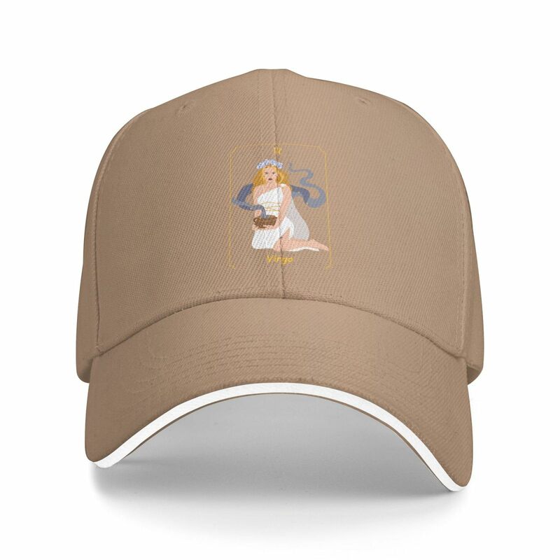 Gorra de béisbol con signo del zodiaco Virgo para hombre y mujer, gorro ajustable para exteriores, sombrero para el sol