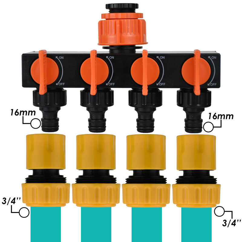 KESLA-Connecteur de réparation de tuyau d'arrosage, raccord de tube, raccord rapide pour d'argile goutte à goutte, serre, 3/4 ", 1/2", 6 pièces