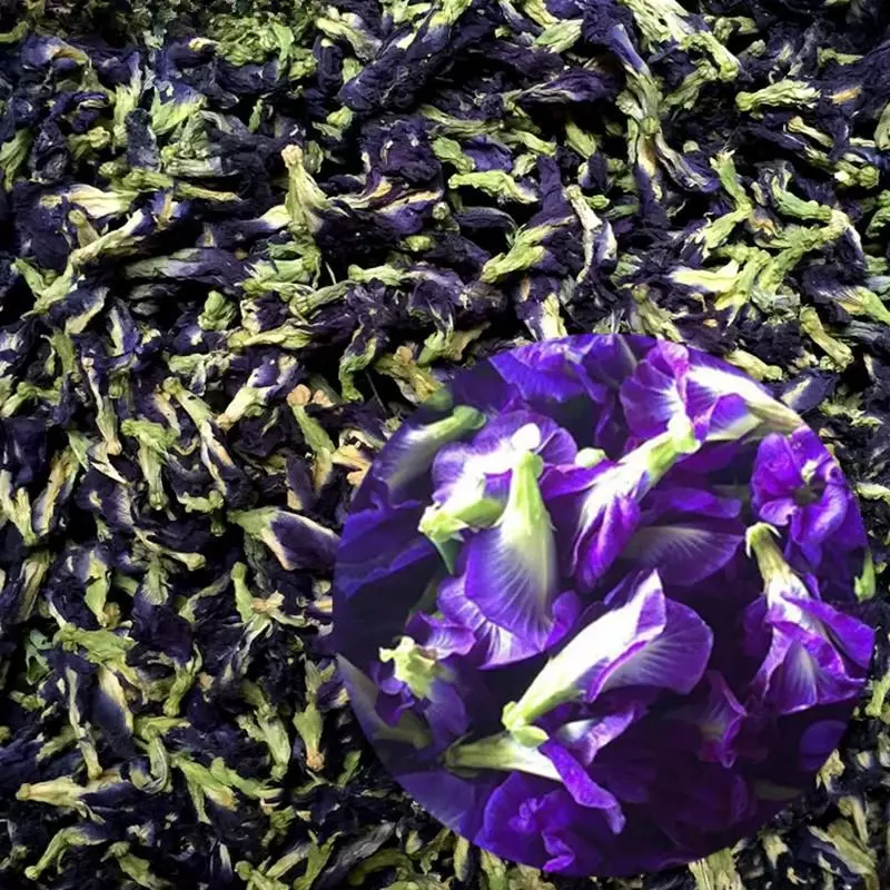 Flores Secas Borboleta Azul, 100% Natural, Ingredientes De Cozimento Comestíveis, Ferramentas De Sorvete, Bebida De Leite, Bolo De Sobremesa, Atacado