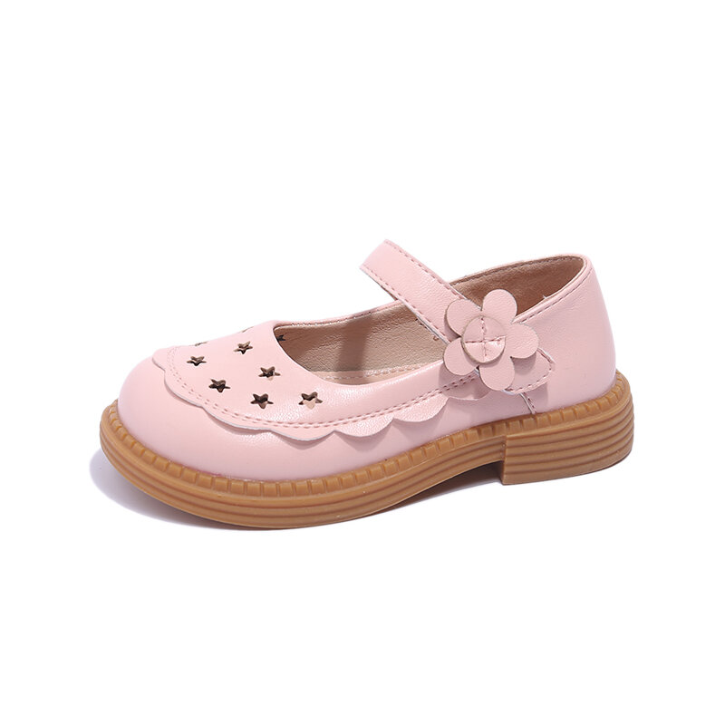 2024 Summer New Children Sandals for Girls Fashion Comfortable Sweet French Style Breathable Non-slip Hollow Out Beach Shoes
