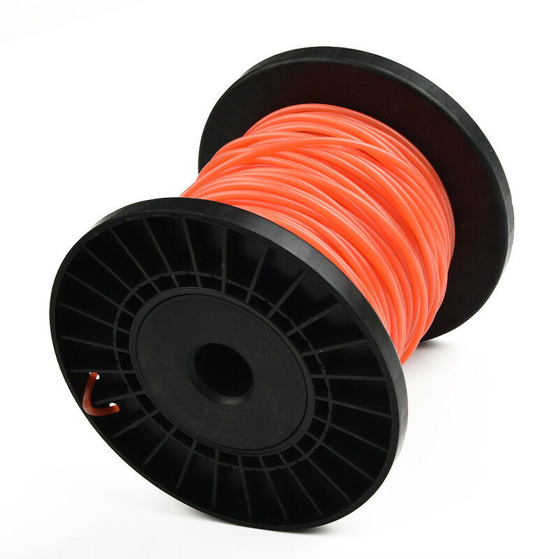 For Lightweight Manual Feed Electric Trimmers， Trimmer Line For STIHL Length:50m Line Nylon Orange Trimmer Wire