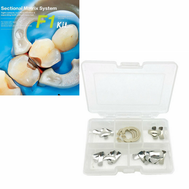 Dental Sectional Matrix System F1 Set Dental Sectional Matrix Band Resin Clamping/Seperating Ring Dentist Tools