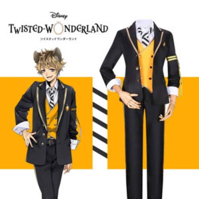Twisted Wonderland Ruggie Bucchi Halloween Jk Japanse Uniform Cos Kleding Cosplay Kostuum Custom Carnaval Party Fancy Dress