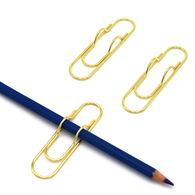 5Pcs Metal Heart Pen Holder Clip Creative Pen Holder Accessories Portable Fixed Pen Clip Heart Shaped Multifunctional Bookmark