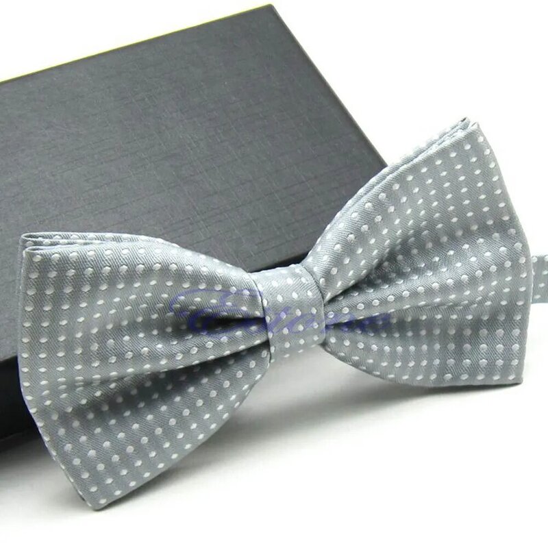 Модный мужской регулируемый смокинг в горошек, классический галстук-бабочка для свадебной вечеринки, галстук-бабочка, Прямая
