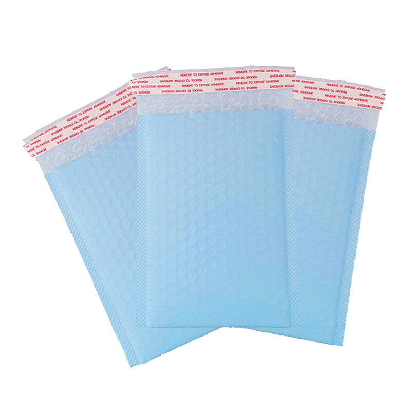 10Pcs Luz Azul Bolha Envelope Pequeno Presente Embalagem Saco À Prova D' Água Sacos De Bolha Jóias Envelopes Acolchoados para o Envio De Negócios