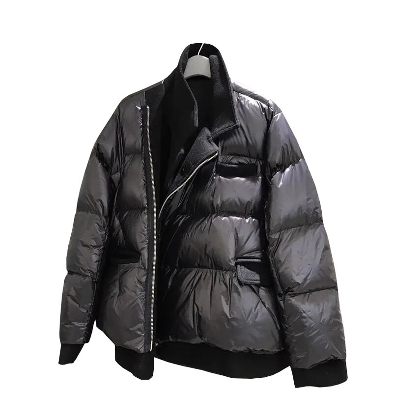 Зимняя куртка женская новая Корейская Свободная Повседневная хлопковая верхняя одежда на пуху женская теплая куртка на молнии с хлопковой подкладкой однотонная короткая парка