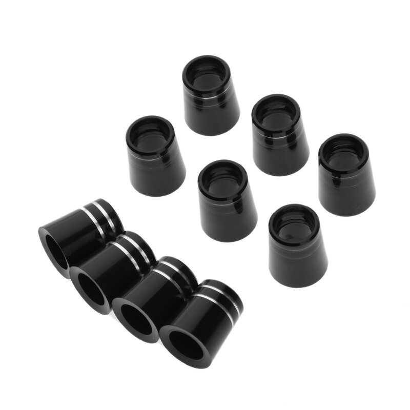 Casquillos de Golf negros, cabezas de plástico para palos de Golf, reemplazo compatible con 0.350 o 0.370, eje de hierros de Punta 8,9x16x13,4mm/9,5x19x13,6mm, 10 piezas