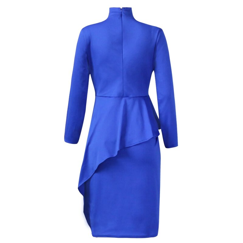 Women's Clothing Plus Size Dresses 2023 Autumn Winter New Bowknot Dress Female Urban Commuter Casual Fashion Long Sleeve Dress