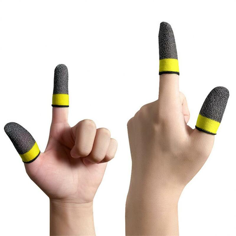 غطاء إصبع بشاشة تعمل باللمس للألعاب ، كم إصبع ، مادة قطنية مرنة ، قفازات طرف الإصبع الحساسة والمريحة