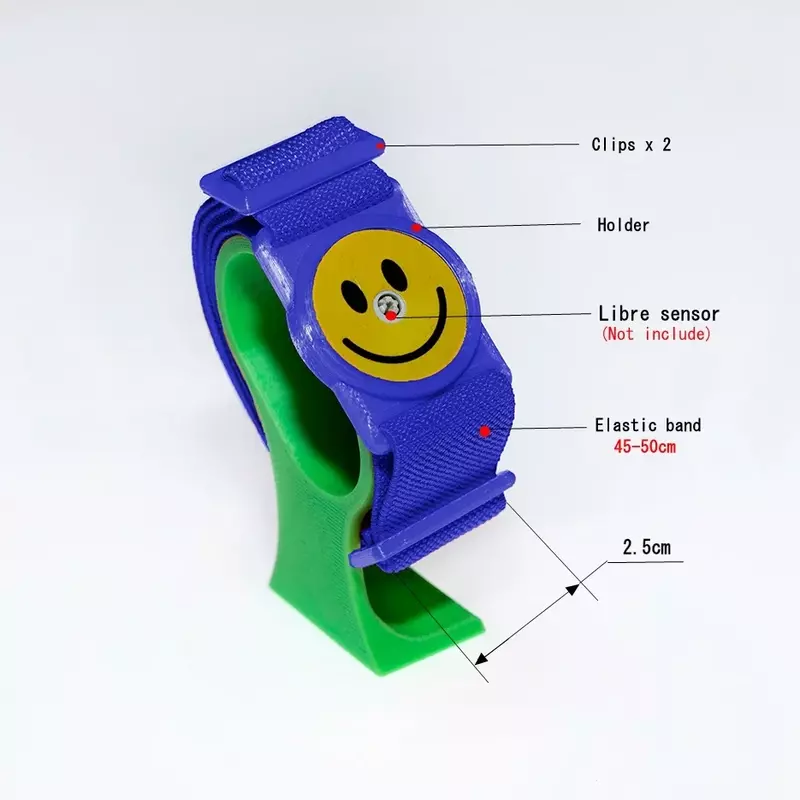 Armband untuk Freestyle Libre, perlindungan Sensor Sistem Monitor Insulin Pod, dapat disesuaikan, banyak warna