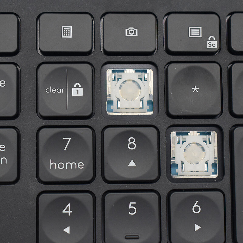 Ersatz Keycap Key Cap & Scheren clip & Scharnier für Logitech Craft MX Tasten Tastatur taste & Clips Grey black