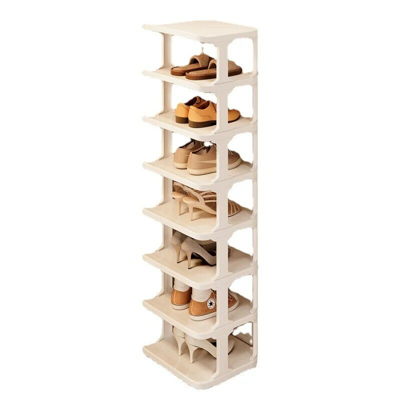 Plastic shoe rack, household dormitory shoe cabinets, multi-layered storage shoe shelves