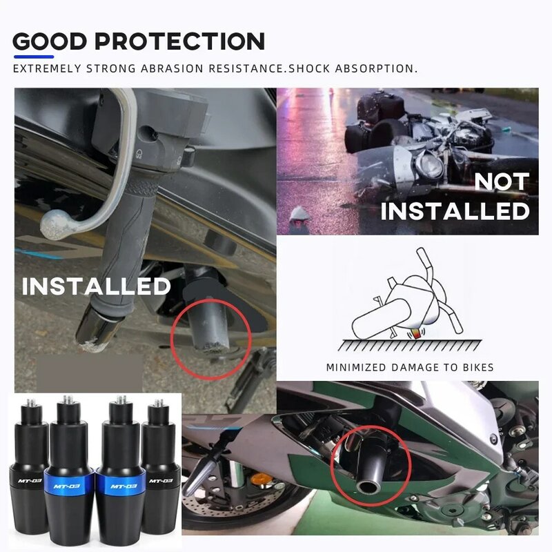 Protector antichoque para YAMAHA MT03 MT25, accesorios de motocicleta, marco de protección contra caídas, almohadilla de choque de motor