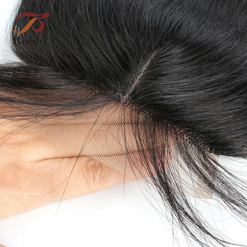Gerade T Spitze Schließung Natürliche Schwarz Braun Honig Blonde Indische Remy Menschliches Haar Mittleren Teil 10-20 inch Bobbi sammlung