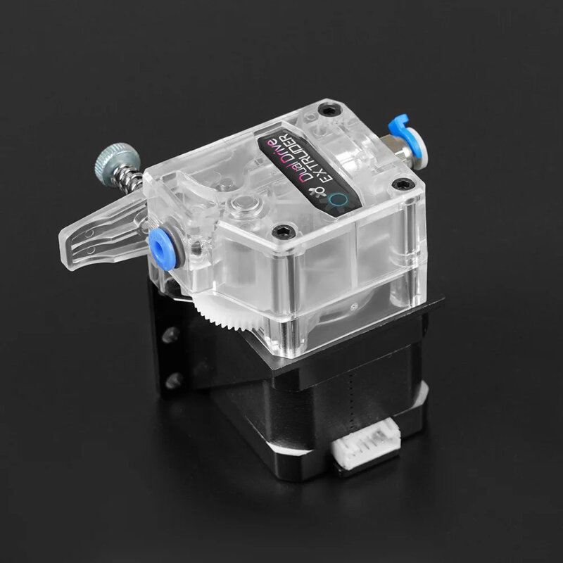 Transparent schwarz bmg Dual Drive Gear Upgrade Bowden Direkt klon Extruder für 3D-Drucker mk8 v6 cr10 1,75mm tpu/tpe flexibel
