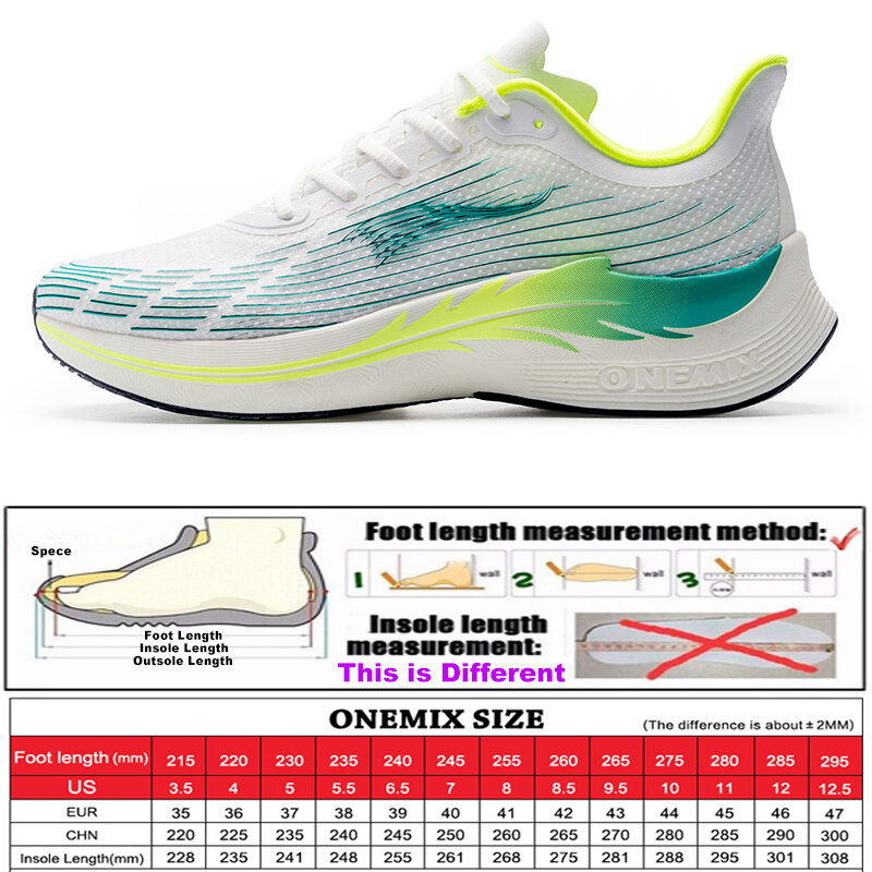 Onemix 2023รองเท้าใส่เดินสำหรับผู้ชาย, รองเท้าวิ่งแผ่นคาร์บอนรองเท้าสำหรับผู้ชายรองเท้ากีฬาระบายอากาศดูดซับแรงกระแทก