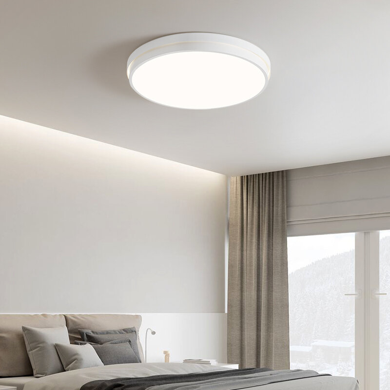 Luces de techo LED empotradas para sala de estar, lámpara de dormitorio, lámpara de ambiente moderno Simple, lámpara redonda nórdica para restaurante, lámpara de balcón, nuevo
