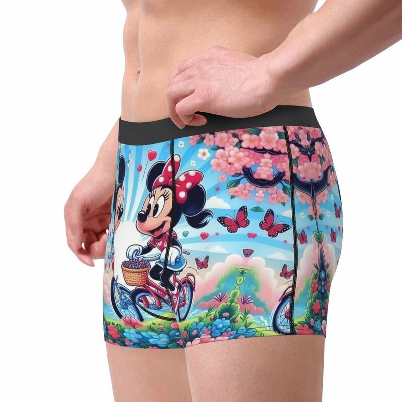 Disney The Mickey Mouse Boxer Shorts For Homme 3D Printed Cartoon Underwear Panties Briefs Soft Underpants