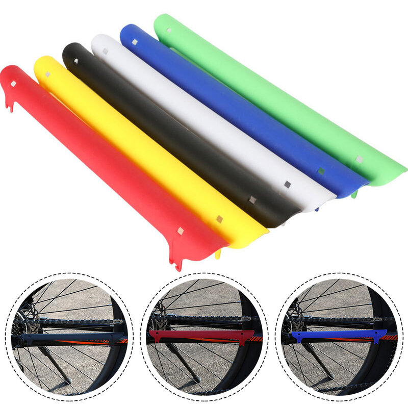 Plastic Bicycle Chain Protection, Ciclismo Frame Protector, Chainstay Rear Fork Guard, Cover Pad, MTB Road Bike Parts Acessórios, Novo