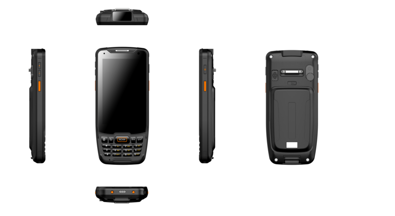 Escáner portátil de código de barras, Terminal PDA, UHF, RFID, lector Android, ordenador móvil empresarial para tiempo de asistencia