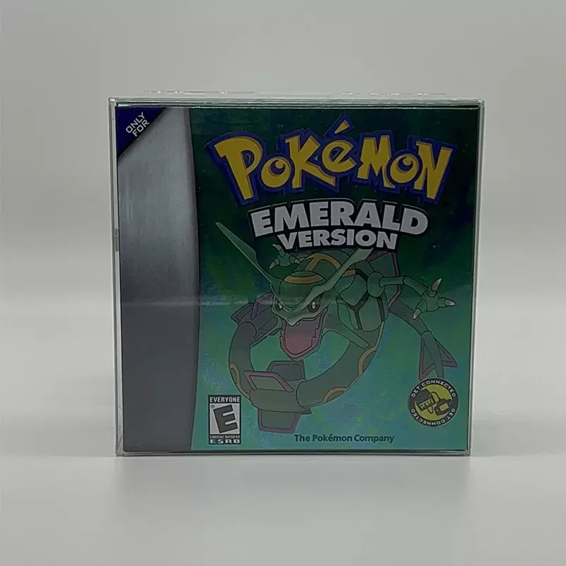 Série Pokémon GBA Video Game cartucho, sem manual, esmeralda, vermelho fogo, folhoso, rubi, safira, 5 versões, 32 Bit