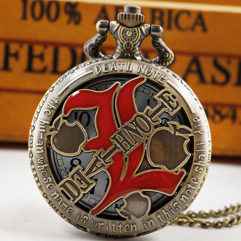 Retro Classic Pattern bronzo quarzo orologio da tasca collana numeri arabi quadrante bianco tasca Fob orologi ciondolo regali Unisex