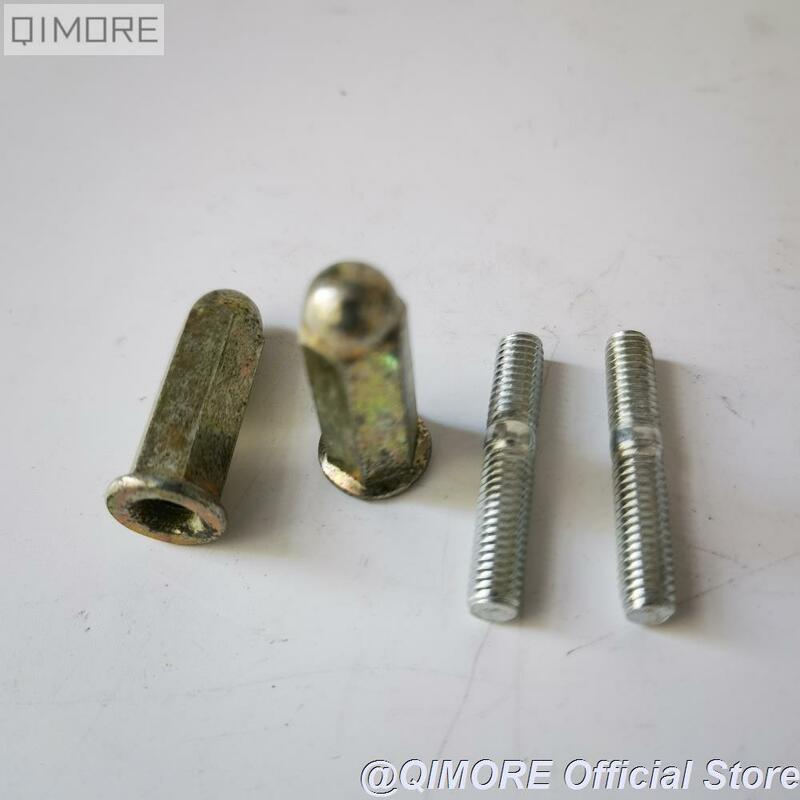 GY6 Uitlaat Stud/Bout/Uitlaat Pakking/Intake Stud (M6 Draad) voor Scooter Quad GY6 50 125 150 139QMB 152QMI 157QMJ