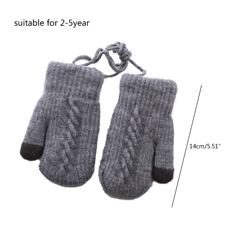 Warme Handschuhe, bequeme Strickhandschuhe für Kinder, geeignet für den täglichen Gebrauch, langlebig