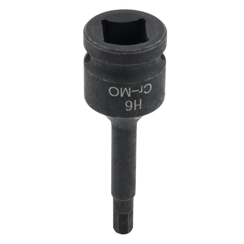 1 buah adaptor soket bor listrik kunci pas udara soket kepala segi enam 12.5mm adaptor hitam baja krom-molibdenum