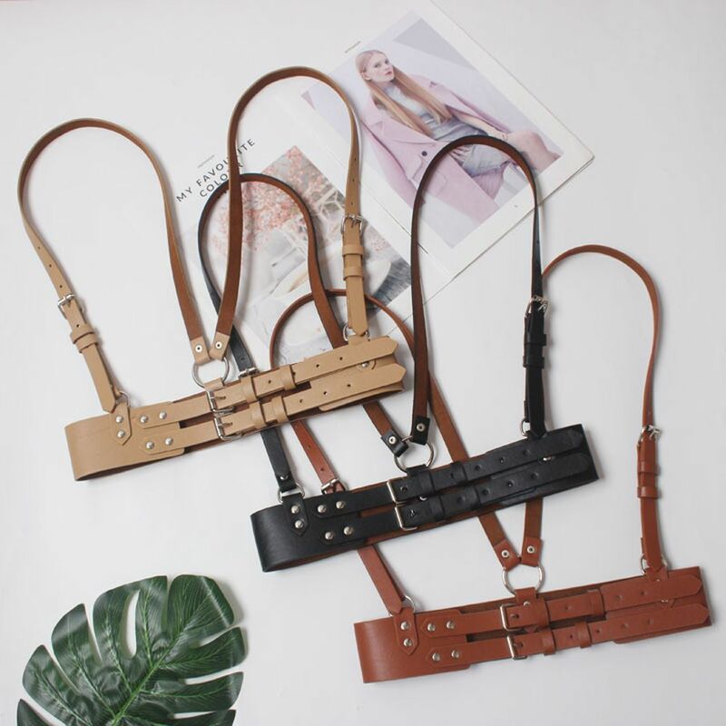 Bretelles de bondage réglables pour femmes, cool, Harajuku, punk, sangle Linge, grill décoratif, ceinture de poitrine