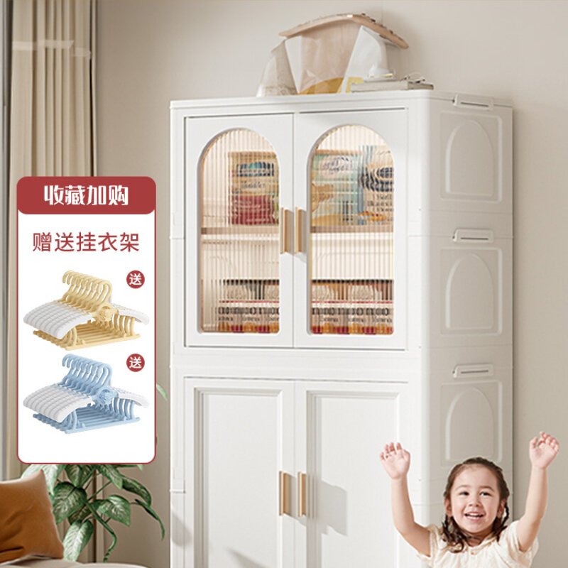 Estantes de armario para niños, organizador de almacenamiento, colgador móvil, muebles de plástico Szafa Na Ubrania MR50CW