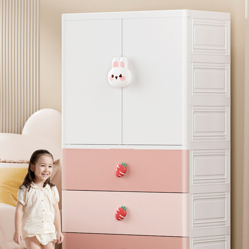 Детский шкаф для хранения, портативные вешалки, детский шкаф, выдвижной шкаф, мебель для детской комнаты MR50CW