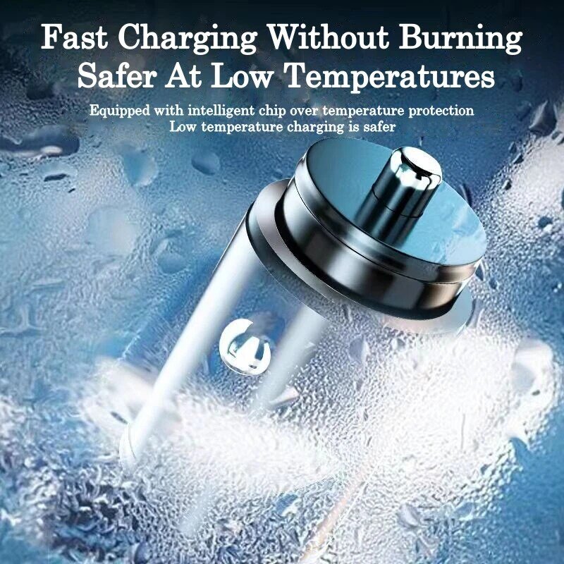 200W Mini Car Charger Lighter Fast Charging for iPhone QC3.0 Mini PD USB Type C Car Phone Charger for Xiaomi Samsung Huawei