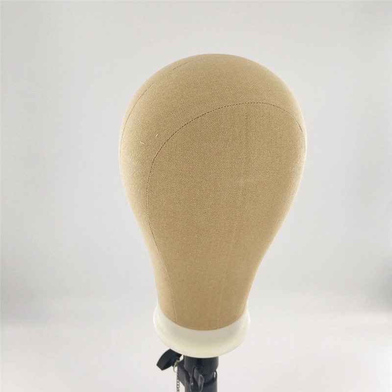 Training Head Manikin Head for Wigs Mannequin Head for Wig Stands Professional Styling Head Canvas Mannequin Head-B