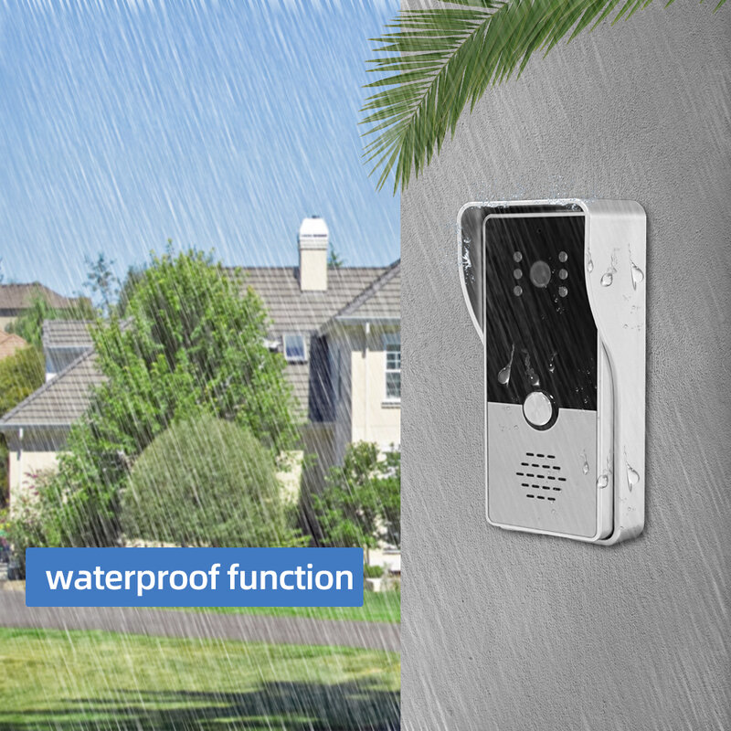 Hayway 4-Wired Video Door Phone 1200TVL Outdoor Camera Waterproof Wide View Doorbell For Home Video Intercom System