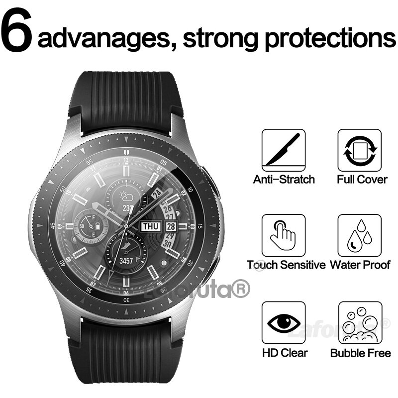 Dla Samsung Galaxy Watch 2 folia ze szkła hartowanego folia Anti Scrach Film Watch4 klasyczny zegarek 3 42/46MM 41/45MM bieg s2