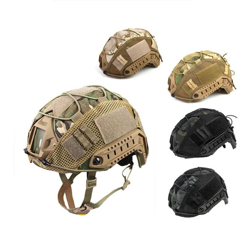 Камуфляжный чехол на шлем с быстрой регулируемой пряжкой для страйкбола, внешнее оборудование (шлем в комплект не входит)