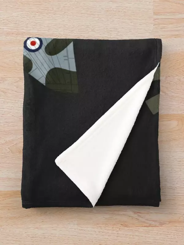 The Vulcan Bomber Blueprint Throw Blanket Nap Shaggy Blankets