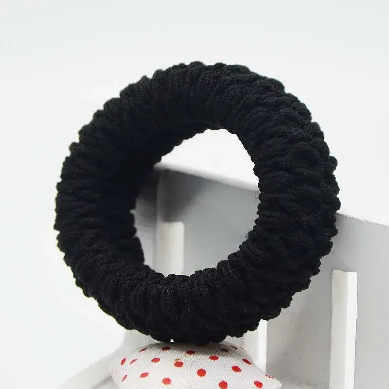 Peluquería herramientas negro banda de goma de pelo/anillos/Cuerdas Gum Springs coleta titulares accesorios de Pelo elástico banda de pelo