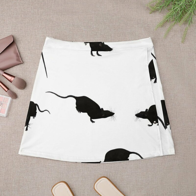 Rat pattern Mini Skirt midi skirt for women Evening dresses 90s aesthetic