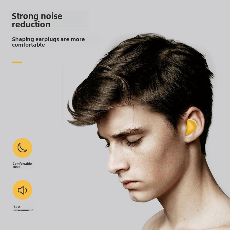 Penyumbat telinga pembentuk telinga tidur khusus suara super isolasi kebisingan pengurang kebisingan penyumbat telinga bentuk disesuaikan belajar asrama kebisingan