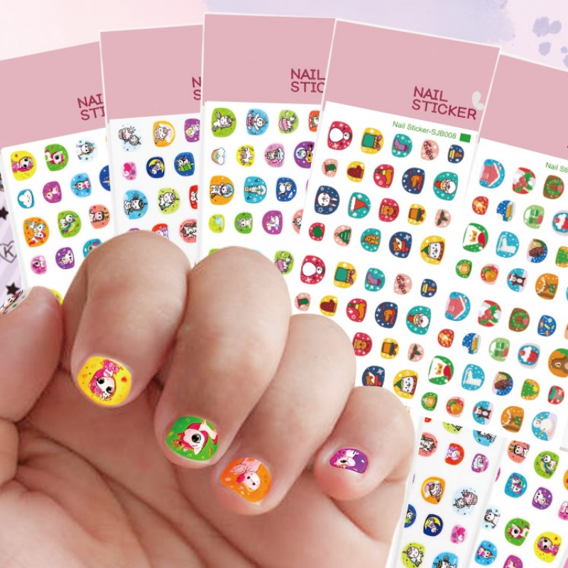3D Kawaii Cartoon Anime Nail Art Sticker Cartoon carta autoadesiva Design carino Slider accessori per la decorazione delle unghie