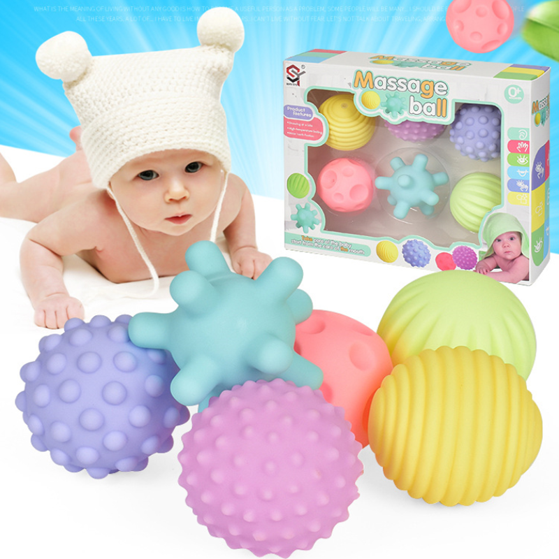 Baby Early Education Puzzle Hand Catch Ball Bathroom Spray Water Ball Baby Bath Water Toys Massage Ball Children Bath Toys