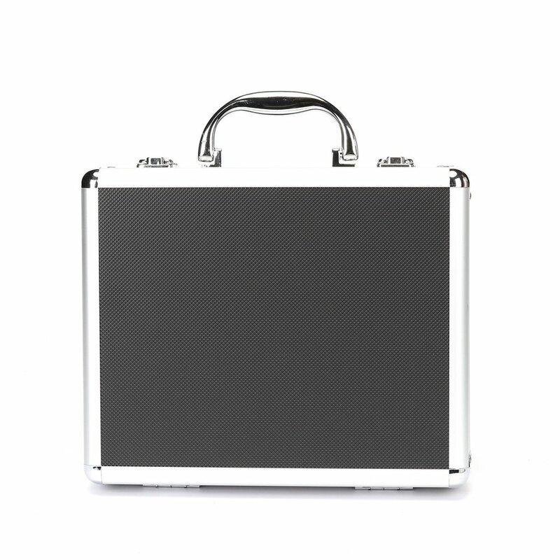 Caja de Herramientas portátil de aluminio, caja de almacenamiento de instrumentos, equipo de seguridad para exteriores, con esponja, resistente a impactos