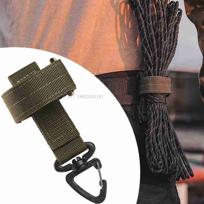 1 Outdoor-Schlüssel bund taktische Ausrüstung Clip fester Taschen gürtel Schlüssel bund Gurtband Handschuh Seil halter Militär haken Outdoor-Zubehör