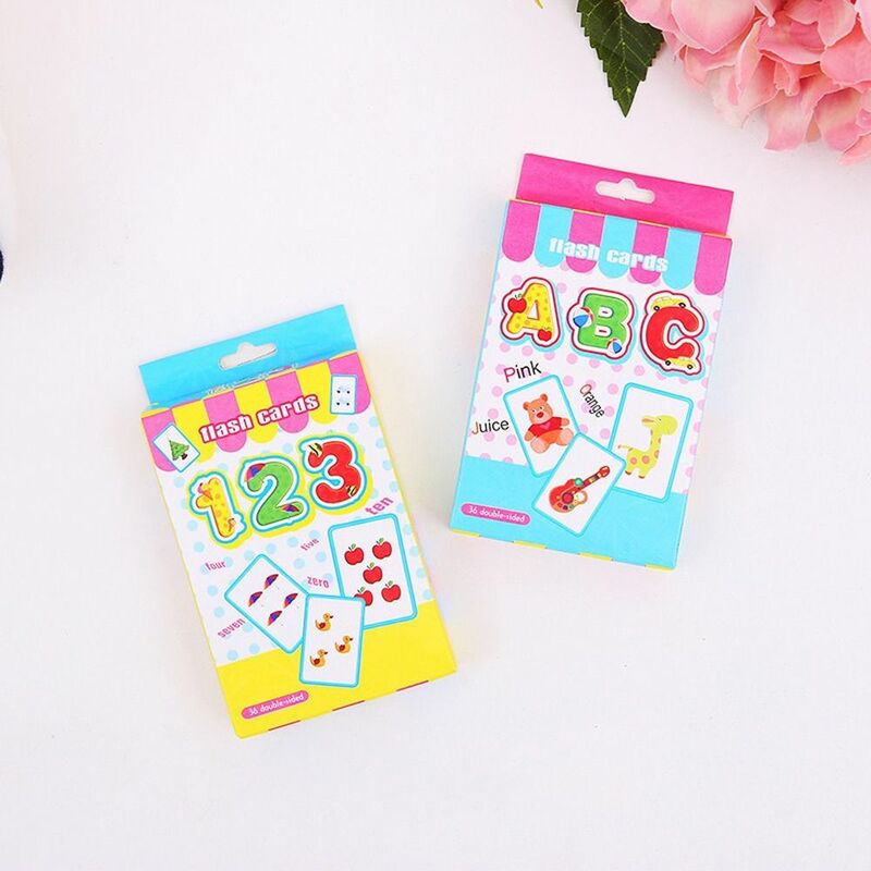 Kids Math Toy Word Pocket Card Baby Learning Cards Letter Number Flash Card Children Cognition Card Montessori Educational Toy